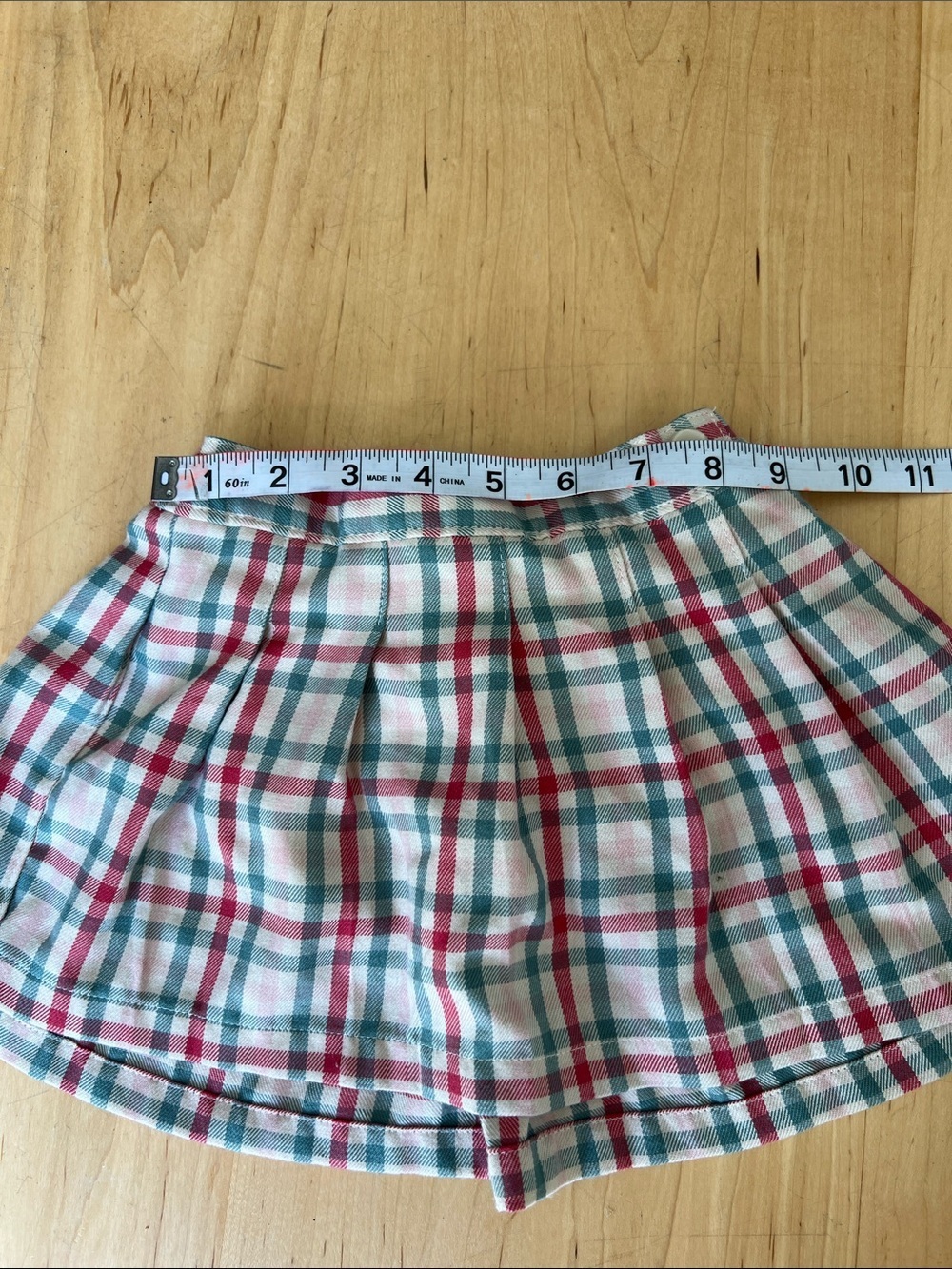 Garanimals Pink and Teal Plaid Infant Skirt - Picture 3 of 5